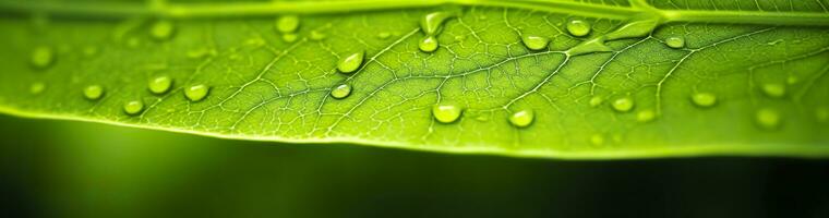 ai generato verde foglia natura sfondo. ai generato foto