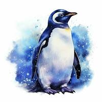 ai generato acquerello pinguino per maglietta design. ai generato foto