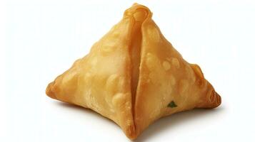 ai generato gustoso samosa isolato su bianca sfondo. ai generato. foto