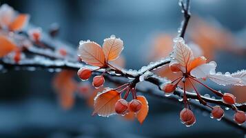 ai generato inverno stagione, copia spazio foto