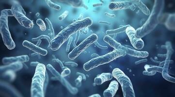 ai generato legionella pneumofila batteri. medico 3d illustrazione. ai generato foto