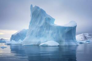 ai generato iceberg nel Groenlandia. ai generato foto