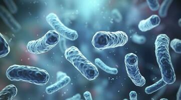 ai generato legionella pneumofila batteri. medico 3d illustrazione. ai generato foto