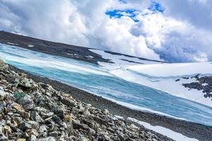 galdhopiggen in jotunheimen lom più grande montagna più alta in norvegia scandinavia foto