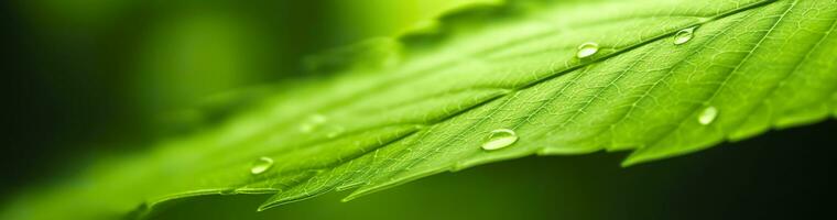 ai generato verde foglia natura sfondo. ai generato foto