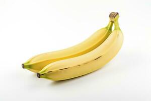 ai generato banane siamo isolato su un' bianca sfondo. ai generato. foto