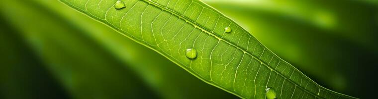 ai generato verde foglia natura sfondo. ai generato foto