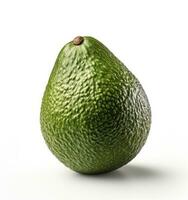 ai generato totale avocado su bianca sfondo. ai generato foto