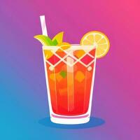 ai generato liquore cocktail bevande icona clip arte etichetta decorazione semplice sfondo foto