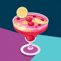 ai generato liquore cocktail bevande icona clip arte etichetta decorazione semplice sfondo foto