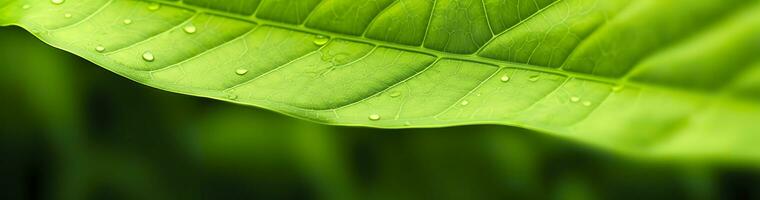 ai generato verde foglia natura sfondo. ai generato foto