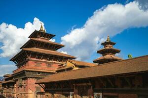 scenario di patan durbar piazza collocato a Kathmandu nel Nepal foto