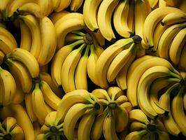 ai generato molte di banane sfondo. frutta. alto qualità. ai generativo foto