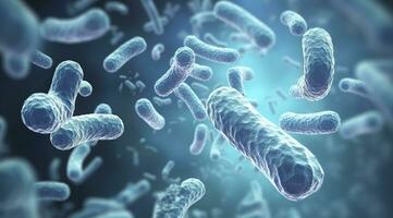 ai generato legionella pneumofila batteri. medico 3d illustrazione. ai generato foto