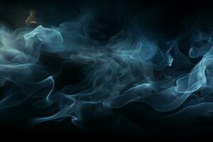 ai generato bellissimo Fumo modelli siamo galleggiante su un' buio sfondo. foto