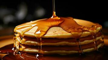 ai generato glutine nutrizione pancake cibo foto