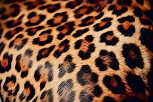 ai generato leopardo pelle struttura per sfondo. neurale Rete ai generato foto