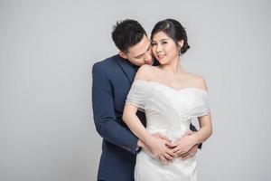 sposo e sposa asiatici foto