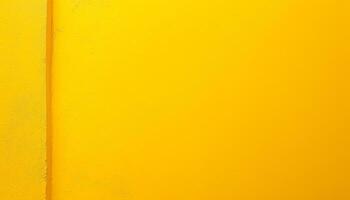 ai generato un' giallo dipinto parete con un' giallo dipingere foto