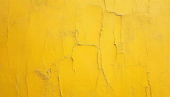 ai generato giallo dipinto parete sfondo foto