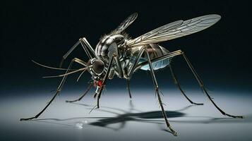 ai generato natura zanzara pieno Visualizza fotografia foto