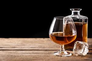 cognac o bevanda al whisky foto