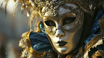 ai generato Venezia carnevale glamour design foto