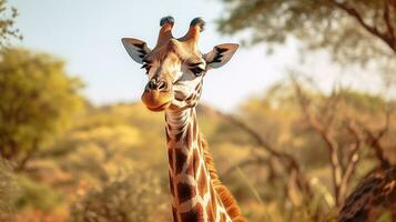 un' foto giraffa