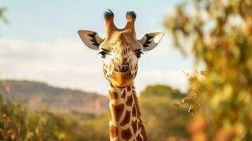 un' foto giraffa