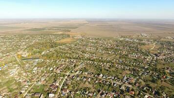 superiore Visualizza di il villaggio. il villaggio di poltavskaja. foto