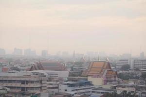 bangkok, thailandia- inquinamento atmosferico nella città di bangkok foto