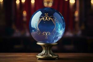 ai generato incantevole Magia bicchiere sfera. creare ai foto