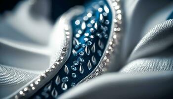 ai generato blu diamante e bianca quadri gioielleria design collezione gemma capolavoro, lusso esclusivo zaffiro pietra preziosa e squisito premier su misura gioielliere tagliato su misura zaffiri. generativo ai foto