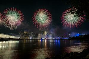 luglio 4 ° macy's fuochi d'artificio nel nuovo York foto