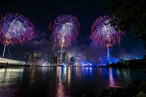 luglio 4 ° macy's fuochi d'artificio nel nuovo York foto