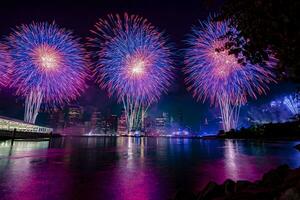 luglio 4 ° macy's fuochi d'artificio nel nuovo York foto