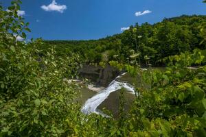 letchworth stato parco mezzo cascate foto