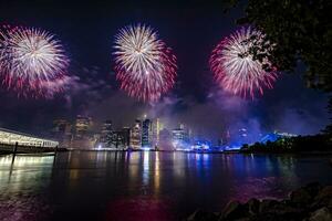 luglio 4 ° macy's fuochi d'artificio nel nuovo York foto