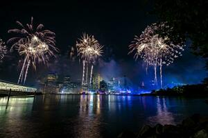 luglio 4 ° macy's fuochi d'artificio nel nuovo York foto