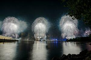 luglio 4 ° macy's fuochi d'artificio nel nuovo York foto