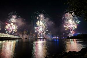 luglio 4 ° macy's fuochi d'artificio nel nuovo York foto