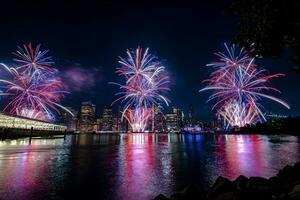 luglio 4 ° macy's fuochi d'artificio nel nuovo York foto