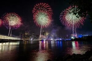 luglio 4 ° macy's fuochi d'artificio nel nuovo York foto