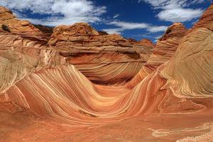 l'onda formazione di sabbia navajo in arizona usa foto