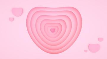 Rendering 3D di sfondo romantico rosa astratto