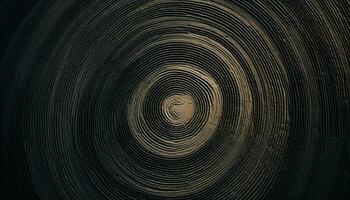 ai generato astratto cerchio design con spirale forma e concentrico modelli generato di ai foto