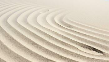 ai generato liscio sabbia dune ondulazione nel arido estate calore generato di ai foto