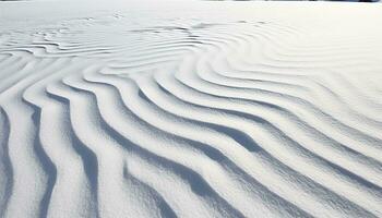 ai generato tranquillo scena di increspato sabbia dune nel arabia generato di ai foto