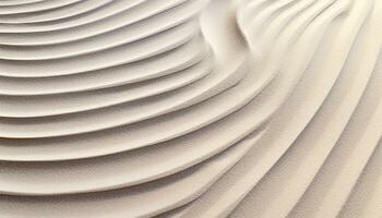 ai generato astratto onda modello su sabbia duna crea eleganza generato di ai foto