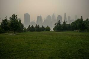 wildfire Fumo nel nuovo York foto